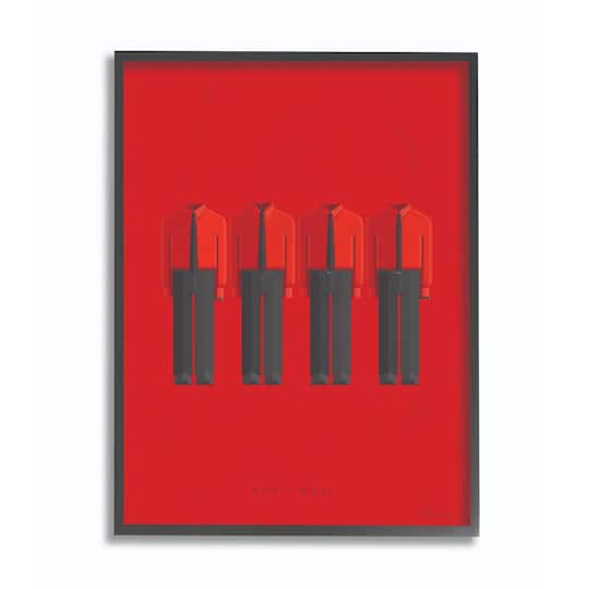 Stupell Industries Kraftwerk Fashion Design Wall Accent with Black Frame